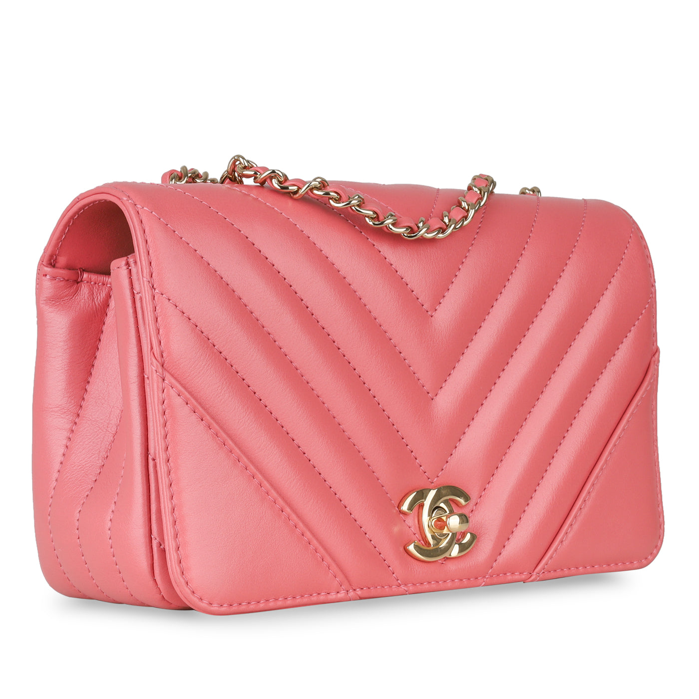 Chanel Classic Flap Calfskin Gold Shoulder Bag Style 6