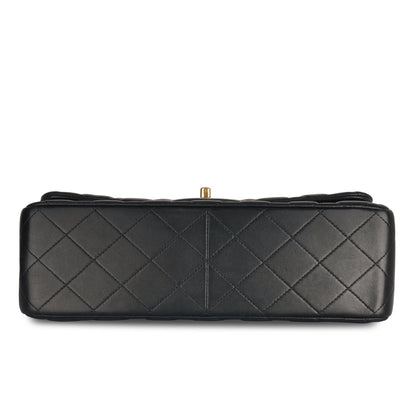 Chanel Classic Flap Lambskin Black Shoulder Bag Style 44