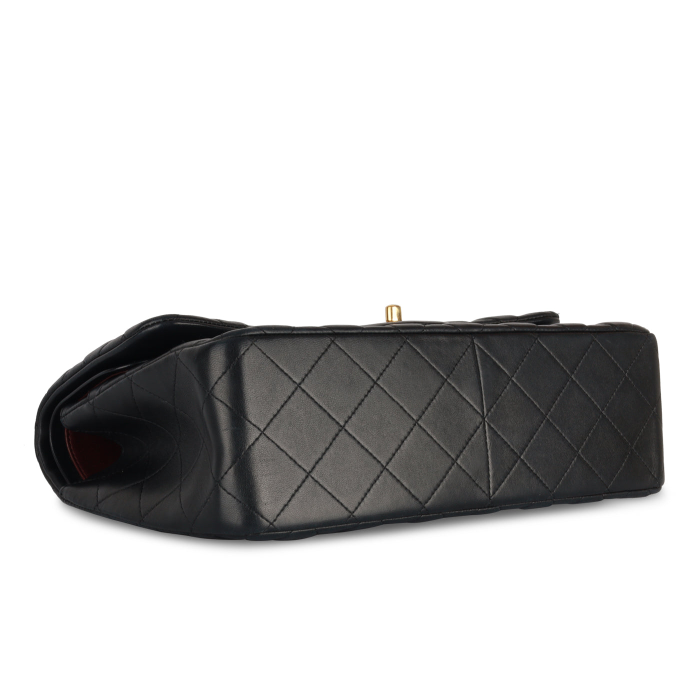 Chanel Classic Flap Lambskin Black Shoulder Bag Style 44