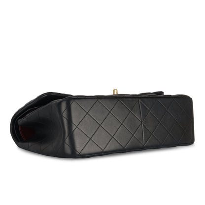 Chanel Classic Flap Lambskin Black Shoulder Bag Style 44