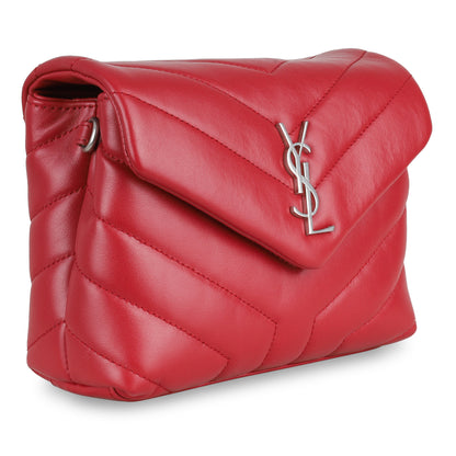 Saint Laurent Puffer Red Shoulder Bag Style 5