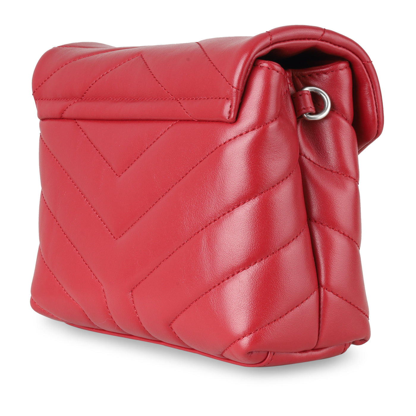 Saint Laurent Puffer Red Shoulder Bag Style 5