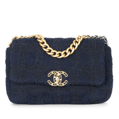 Chanel Chanel 19 Tweed Black Shoulder Bag Style 6