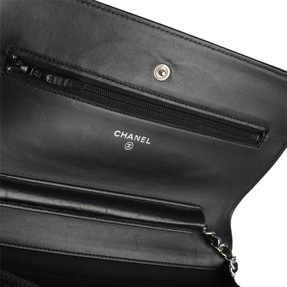 Chanel Cc Wallet On Chain - Black