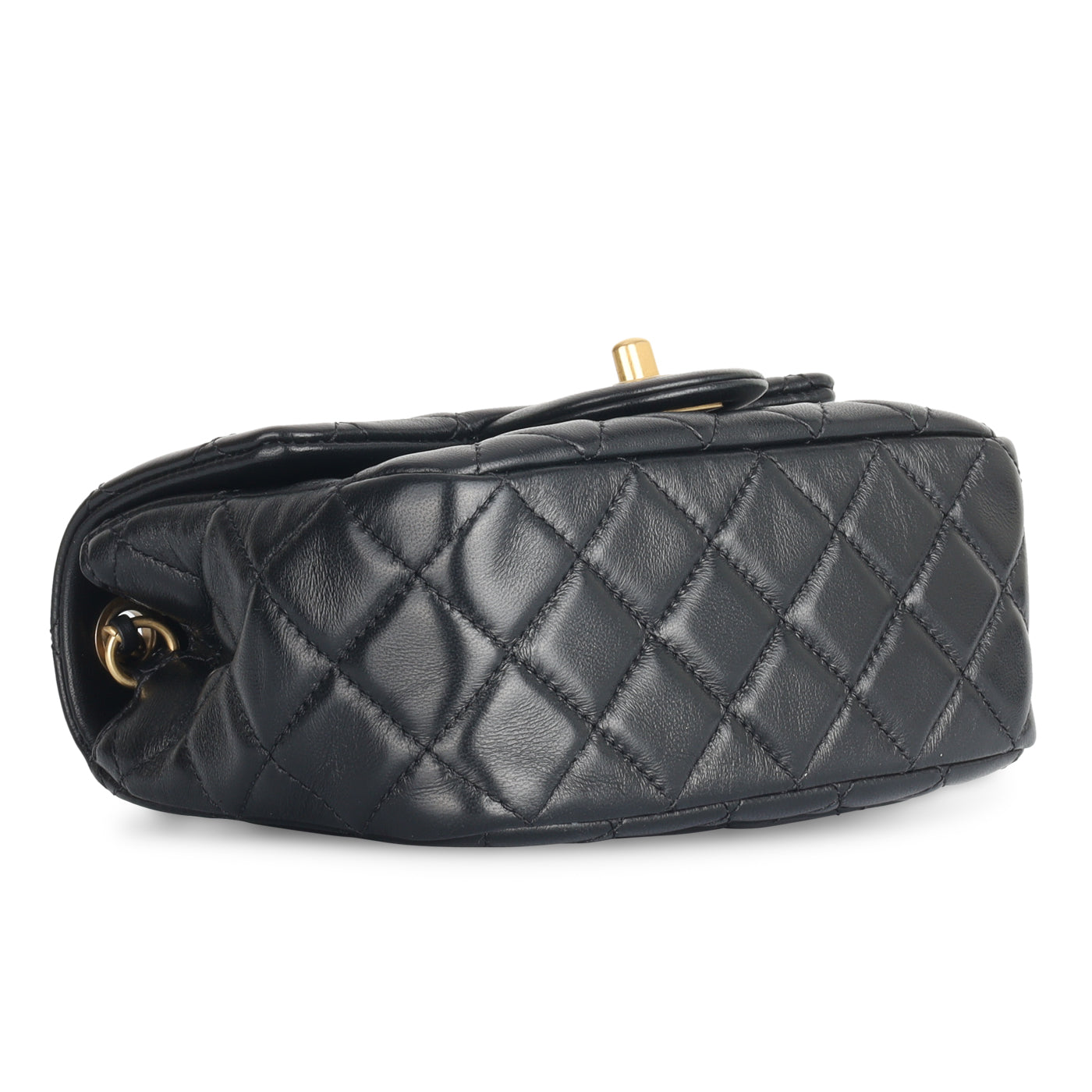 Chanel Classic Flap Lambskin Black Shoulder Bag Style 339