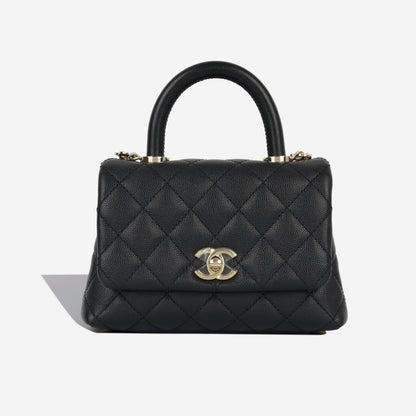 Chanel Mini Coco Handle - Black Caviar