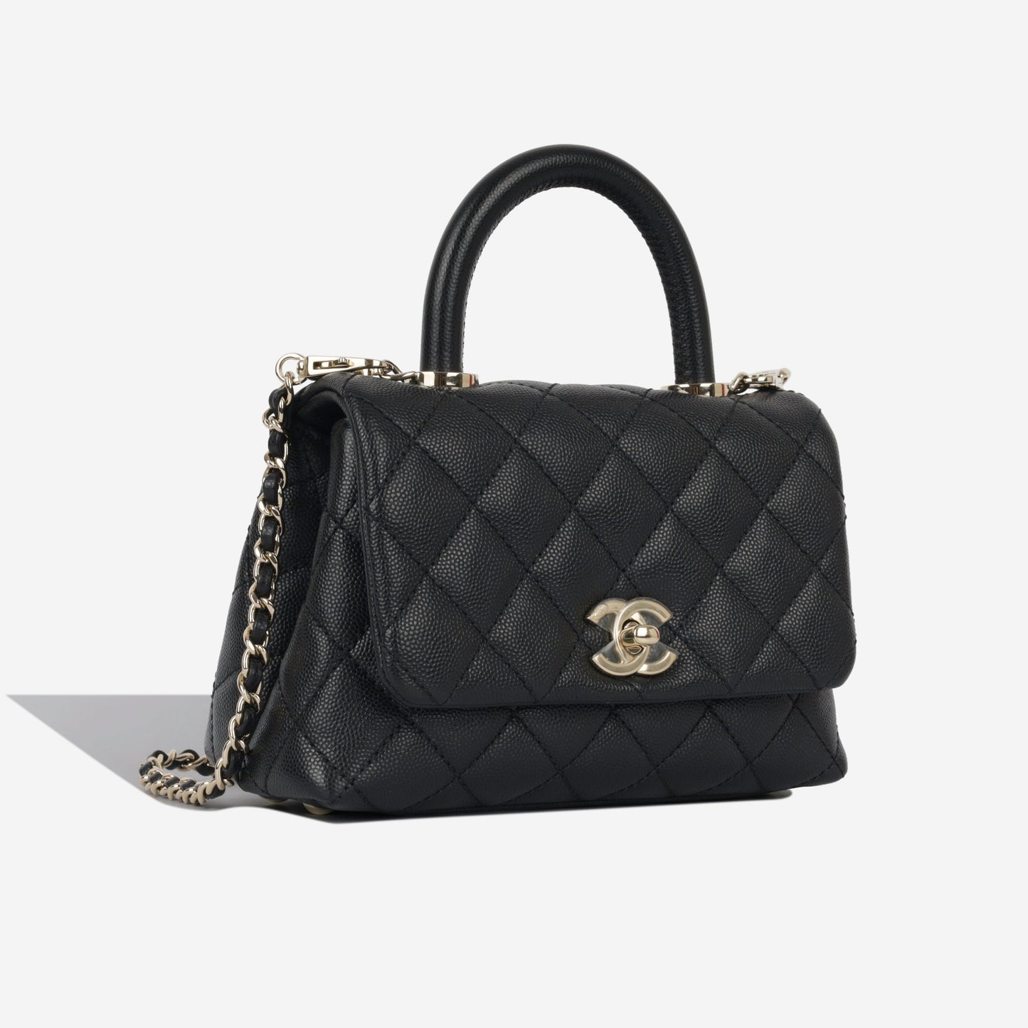 Chanel Mini Coco Handle - Black Caviar