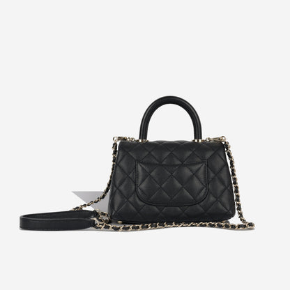 Chanel Mini Coco Handle - Black Caviar