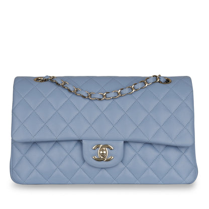 Chanel Classic Flap Lambskin Gold Shoulder Bag Style 35