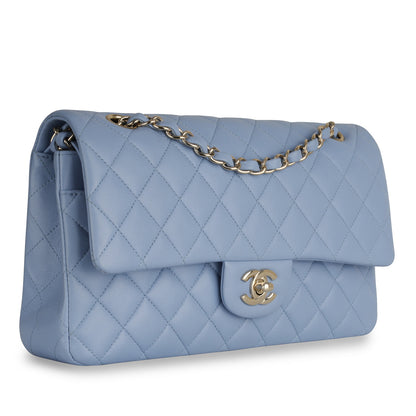 Chanel Classic Flap Lambskin Gold Shoulder Bag Style 35