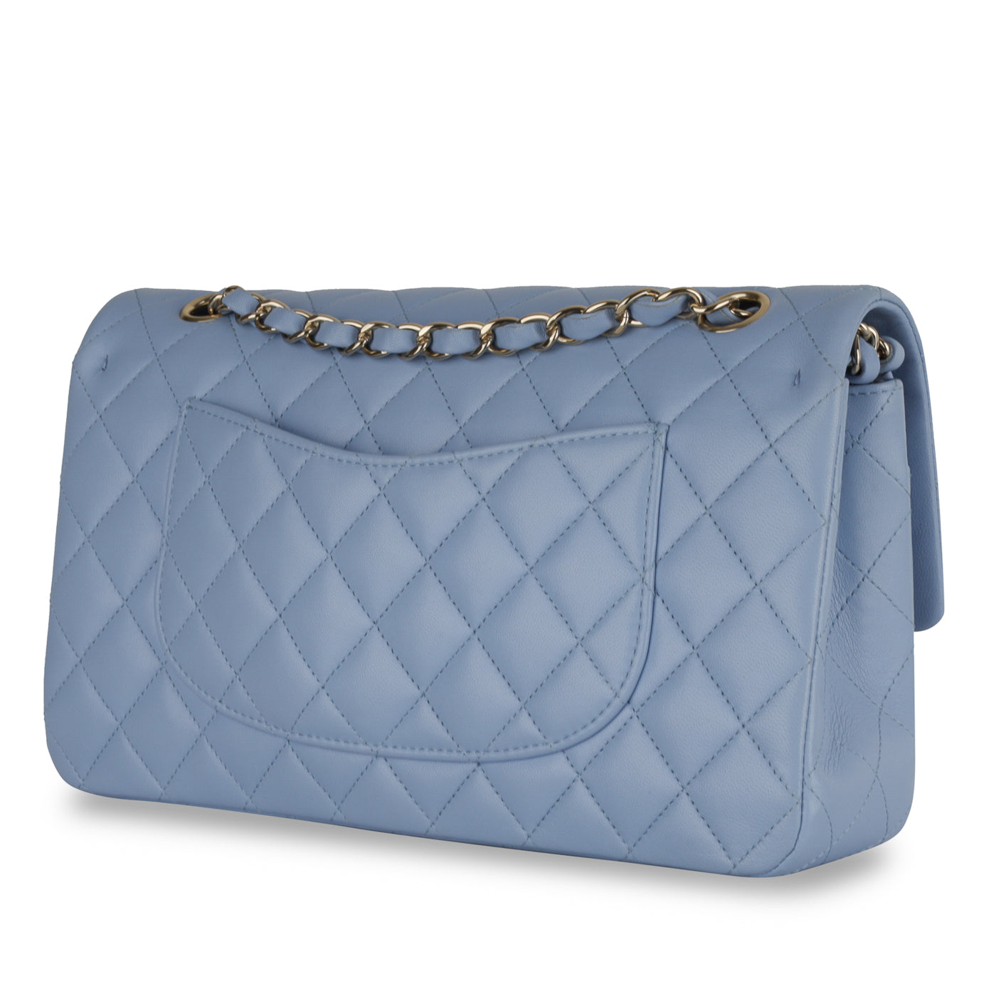Chanel Classic Flap Lambskin Gold Shoulder Bag Style 35