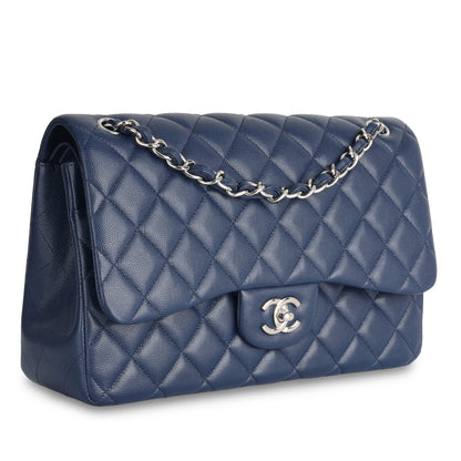 Chanel Jumbo Classic Flap Bag - Navy