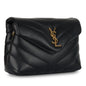 Saint Laurent Loulou Lambskin Black Shoulder Bag