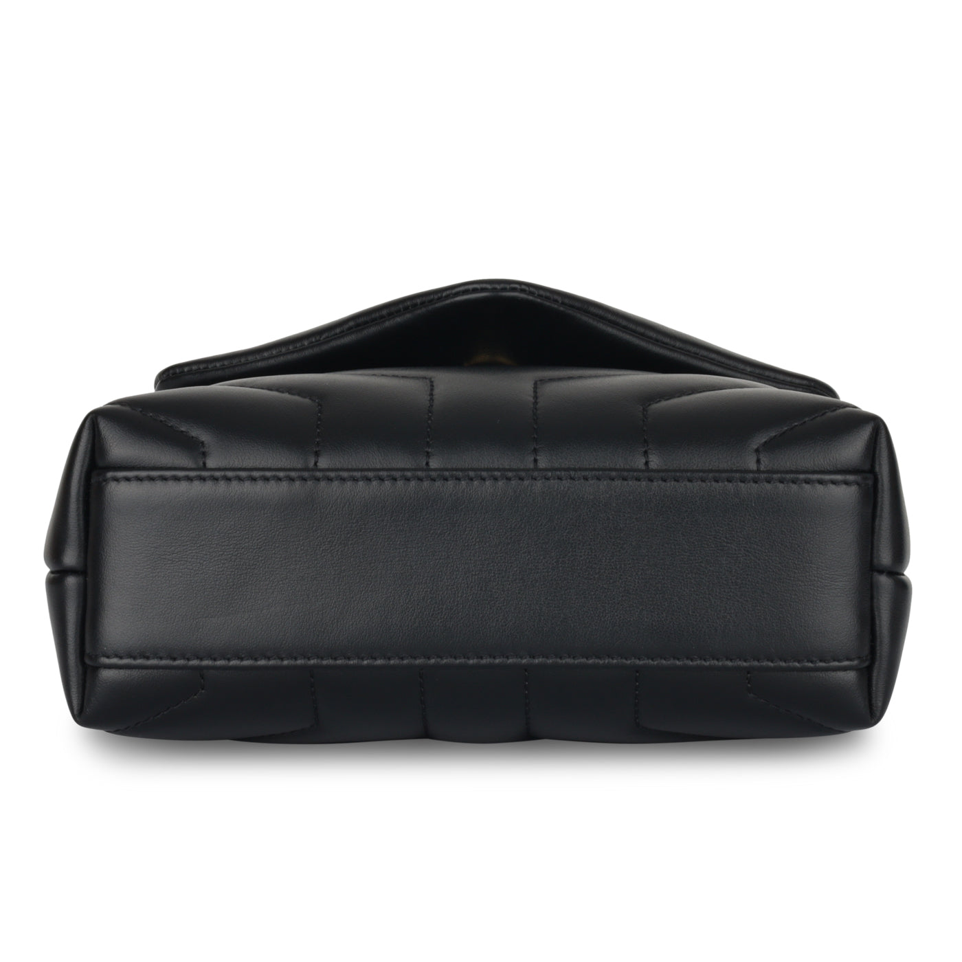 Saint Laurent Loulou Lambskin Black Shoulder Bag
