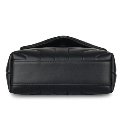 Saint Laurent Loulou Lambskin Black Shoulder Bag