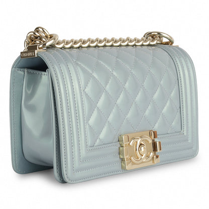 Chanel Boy Bag Quilted Gold Shoulder Bag
