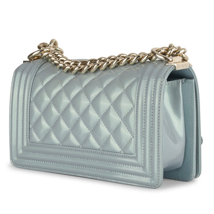 Chanel Boy Bag Quilted Gold Shoulder Bag