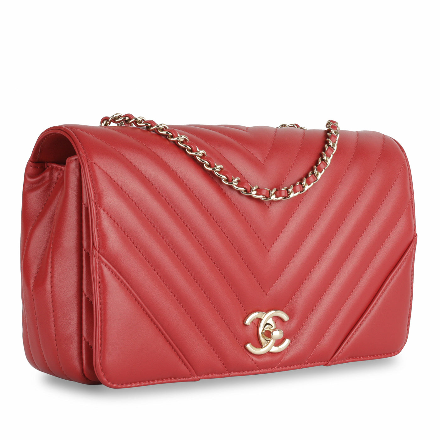 Chanel Classic Flap Calfskin Gold Shoulder Bag Style 5