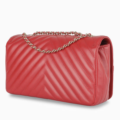 Chanel Classic Flap Calfskin Gold Shoulder Bag Style 5