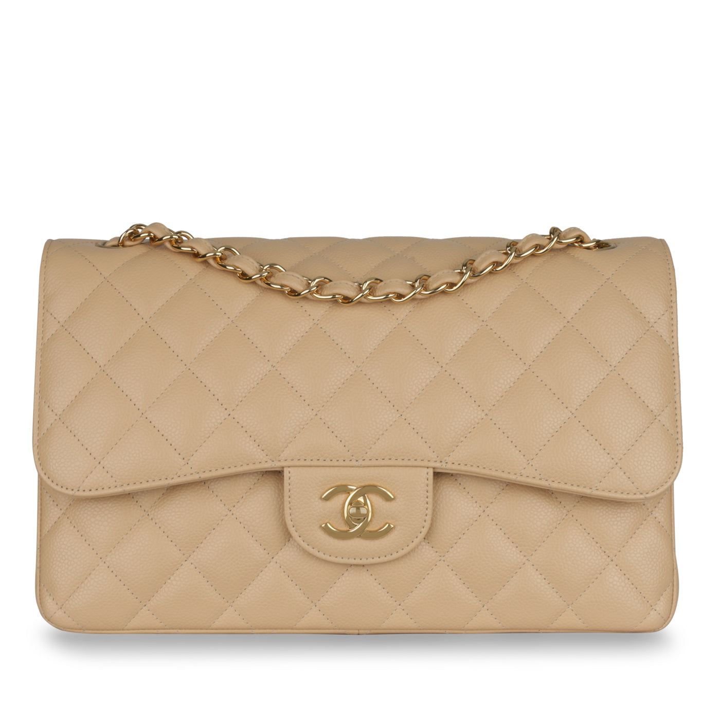 Chanel Classic Flap Caviar Gold Shoulder Bag Style 6