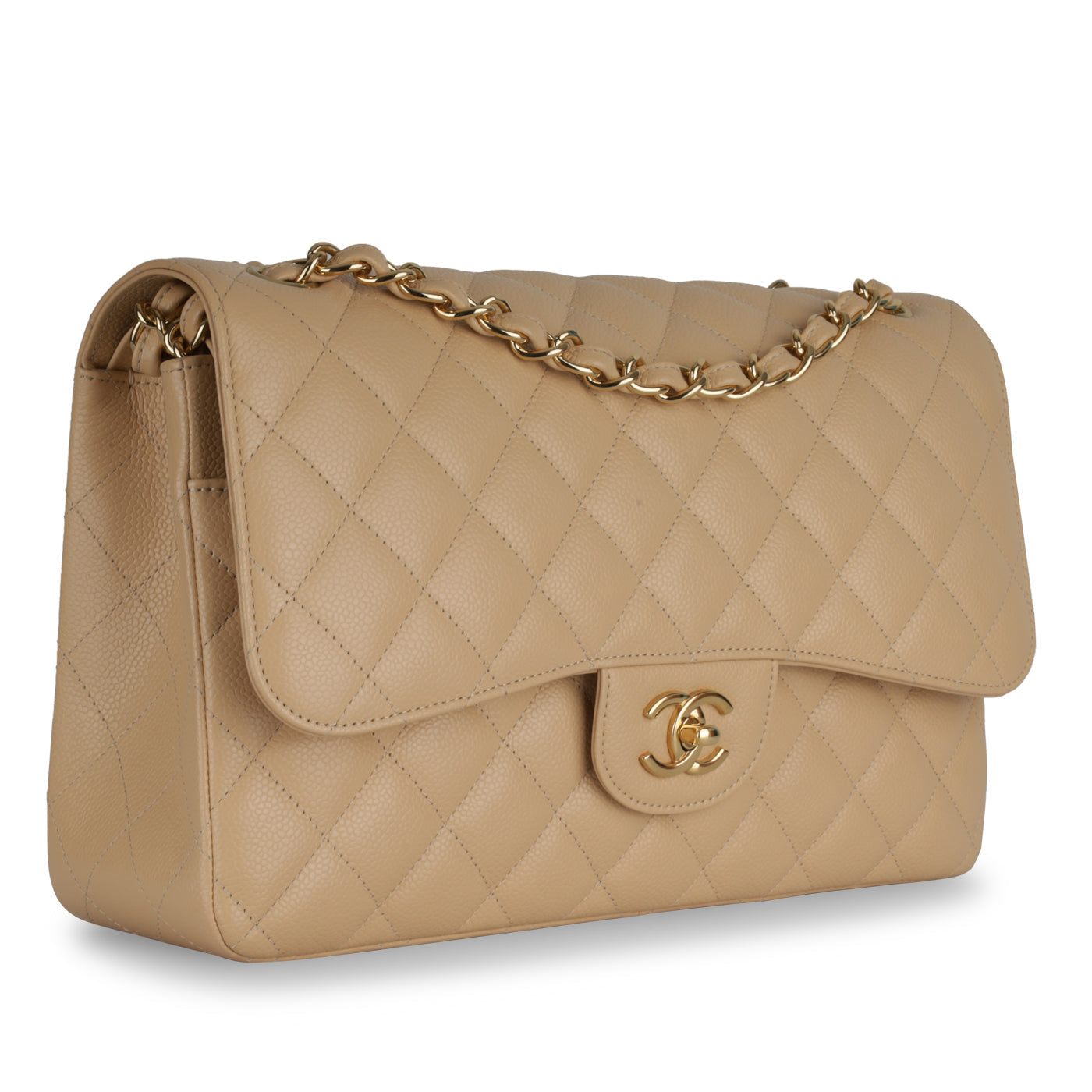 Chanel Classic Flap Caviar Gold Shoulder Bag Style 6