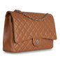 Chanel Classic Flap Caviar Silver Shoulder Bag Style 10