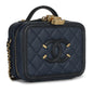 Chanel Vanity Caviar Black Clutch Style 5