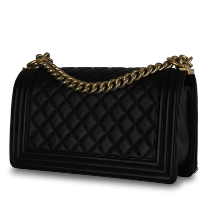Chanel Old Medium Boy Bag - Black