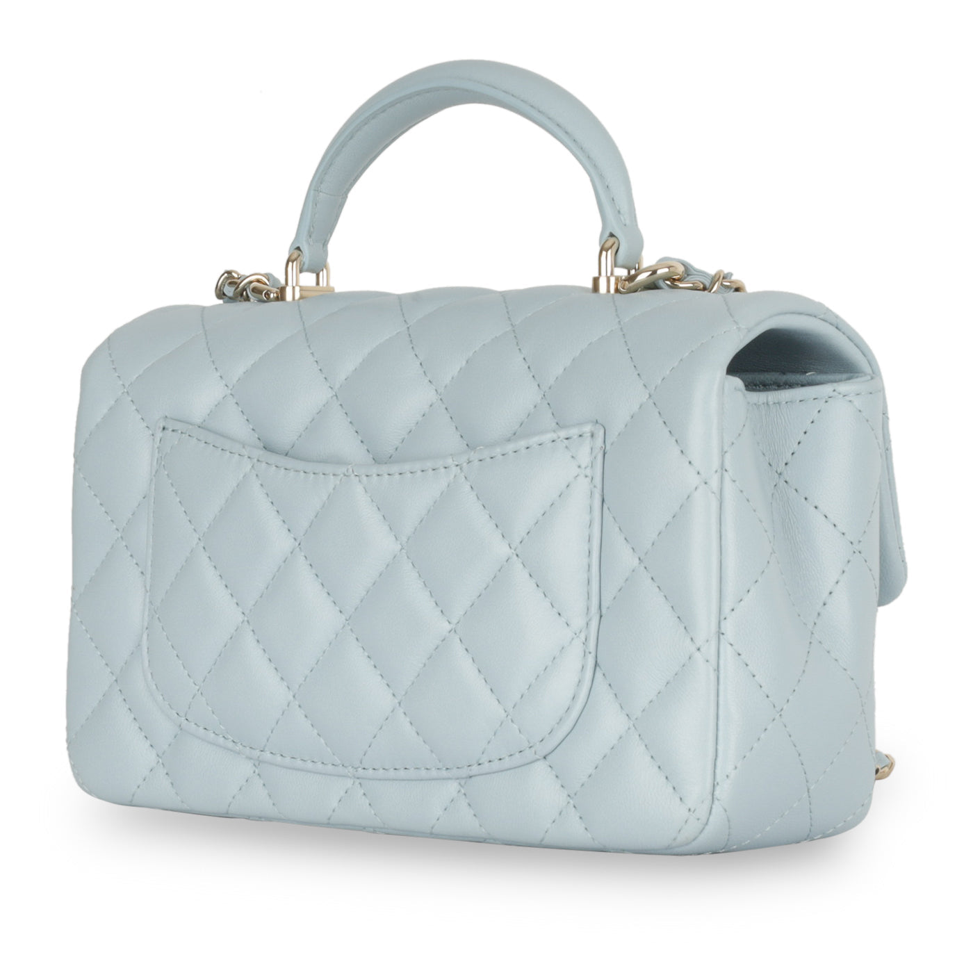 Chanel Classic Flap Lambskin Gold Shoulder Bag Style 76