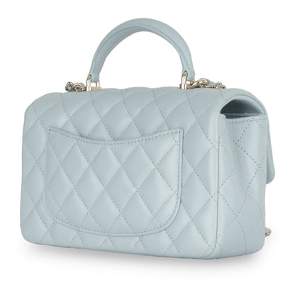 Chanel Classic Flap Lambskin Gold Shoulder Bag Style 76