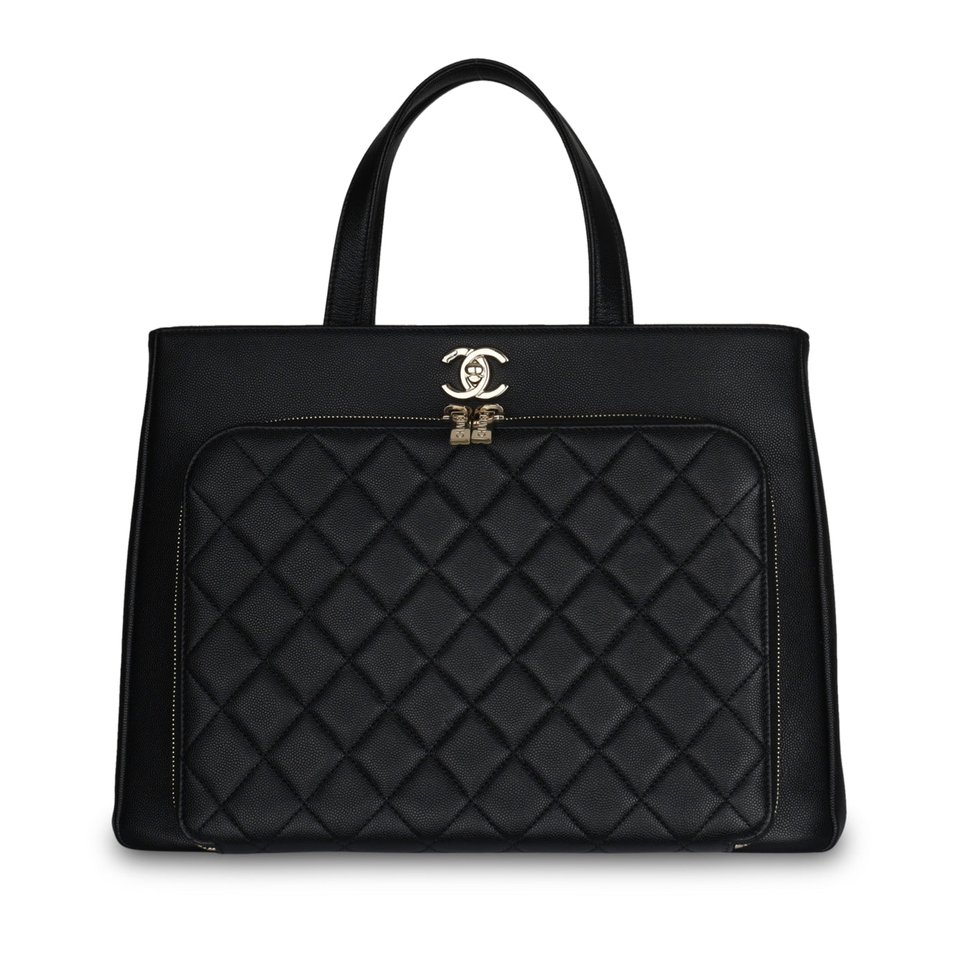 Chanel Business Affinity Caviar Black Tote Bag