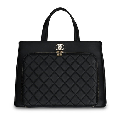 Chanel Business Affinity Caviar Black Tote Bag