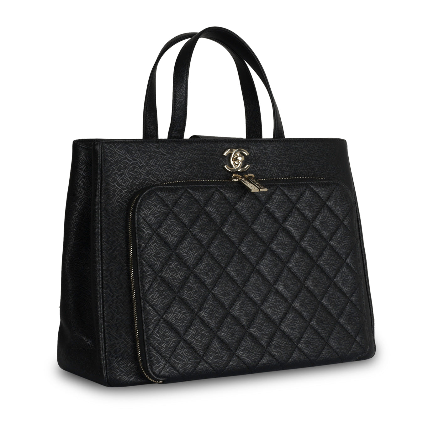 Chanel Business Affinity Caviar Black Tote Bag