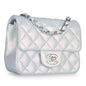 Chanel Classic Flap Leather Silver Shoulder Bag Style 4