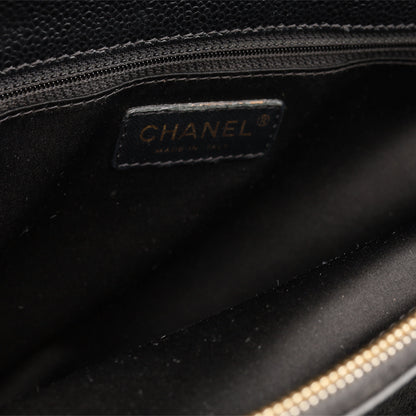 Chanel Shopping Tote Caviar Black Tote Bag Style 14