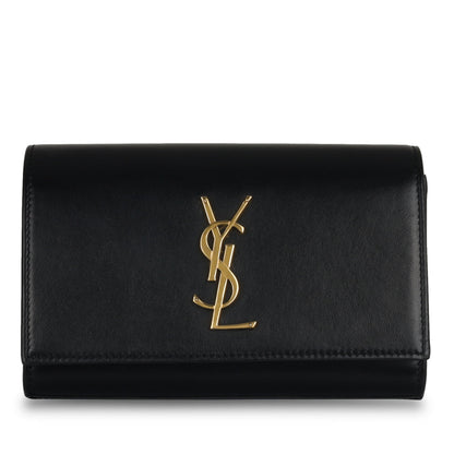 Saint Laurent Kate Calfskin Black Shoulder Bag