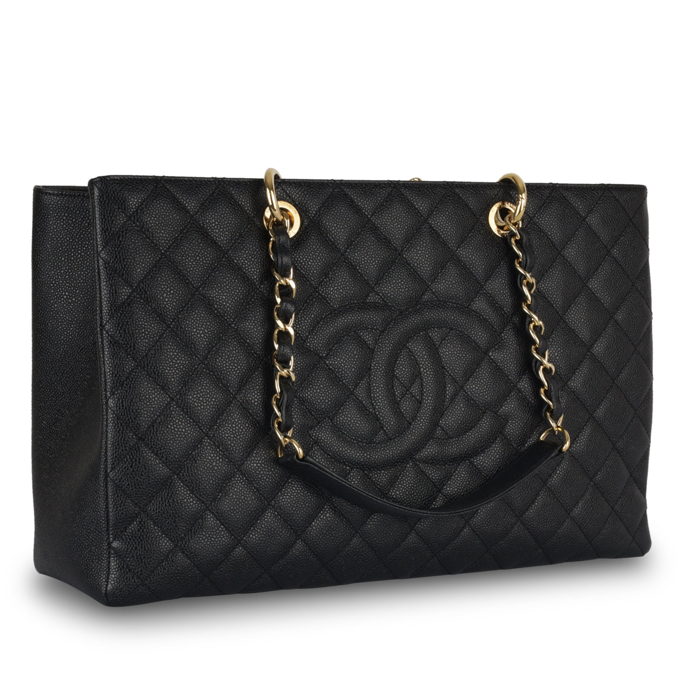 Chanel Timeless Caviar Black Tote Bag Style 17