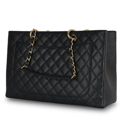 Chanel Timeless Caviar Black Tote Bag Style 17