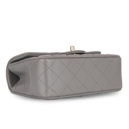 Chanel Classic Flap Lambskin Gold Shoulder Bag Style 74