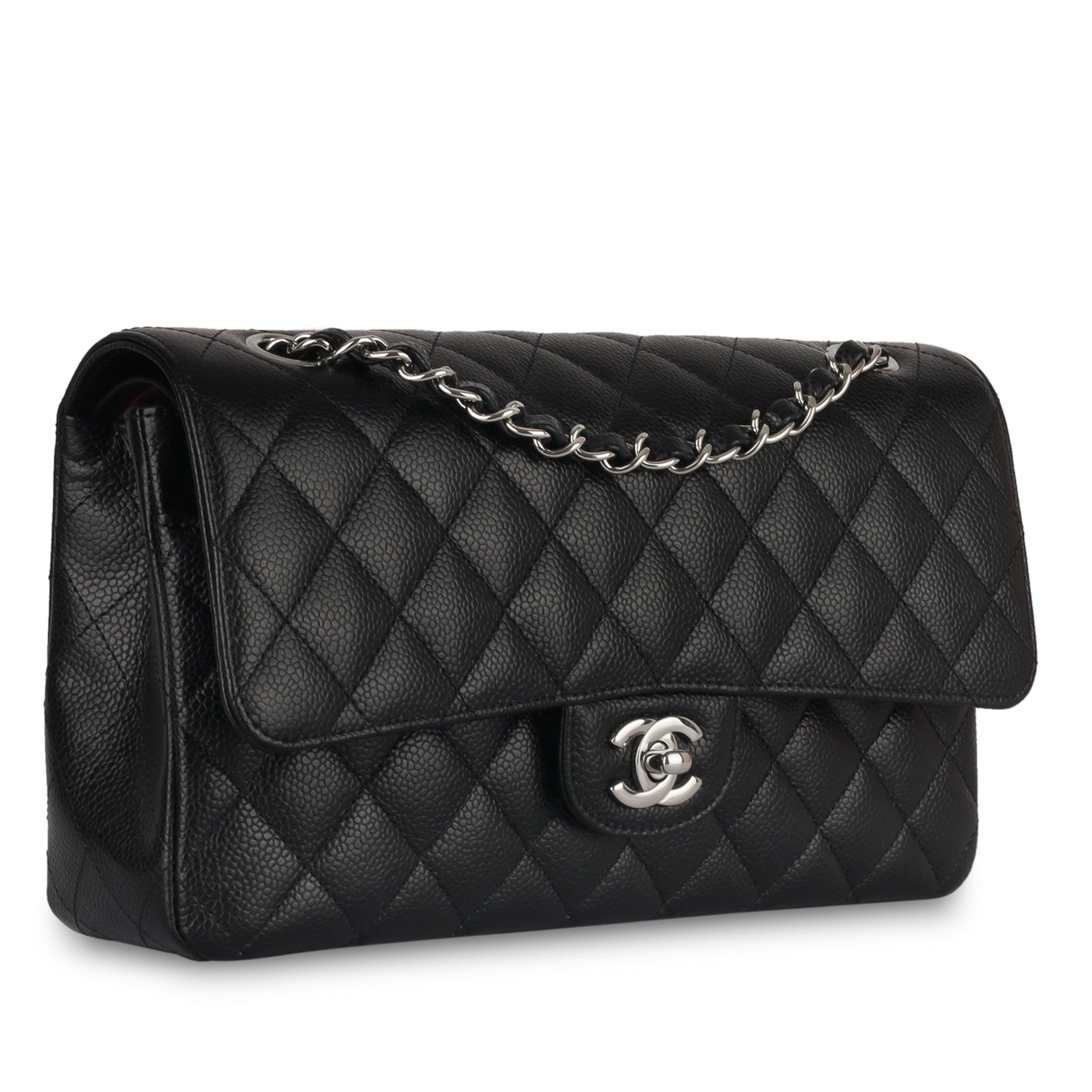 Chanel Classic Flap Caviar Black Shoulder Bag Style 78
