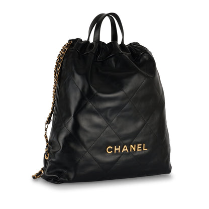 Chanel Chanel 22 Calfskin Black Shoulder Bag Style 6