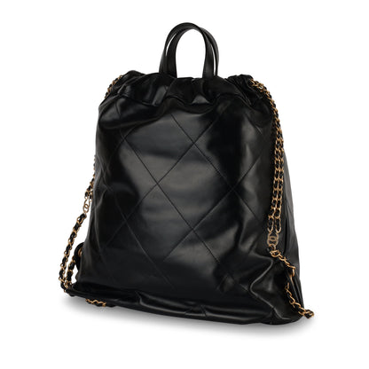 Chanel Chanel 22 Calfskin Black Shoulder Bag Style 6