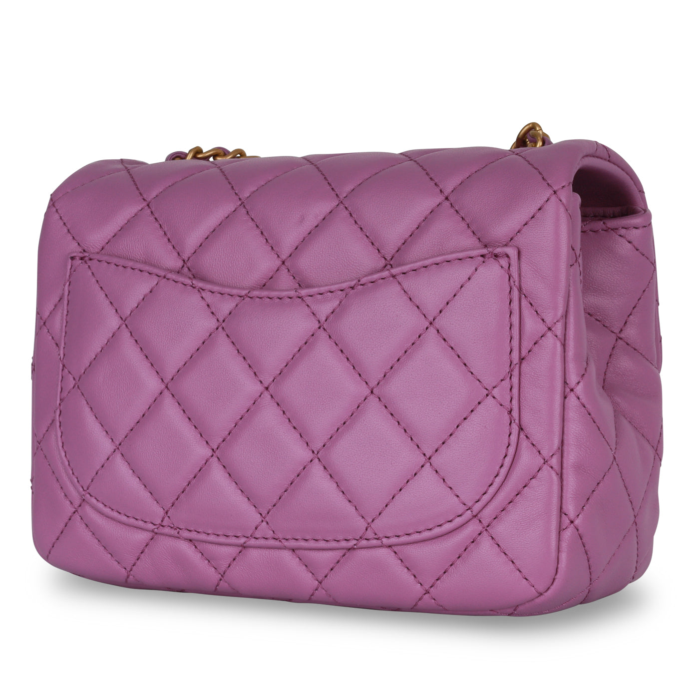 Chanel Classic Flap Lambskin Gold Shoulder Bag Style 131