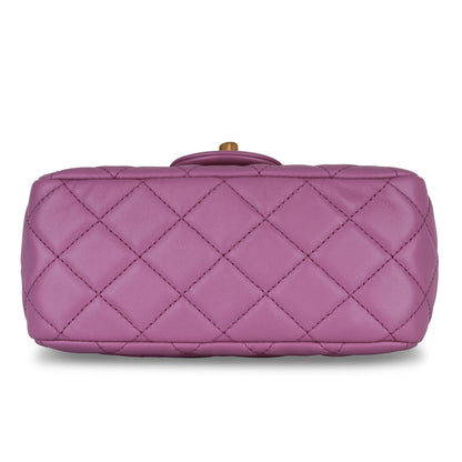 Chanel Classic Flap Lambskin Gold Shoulder Bag Style 131