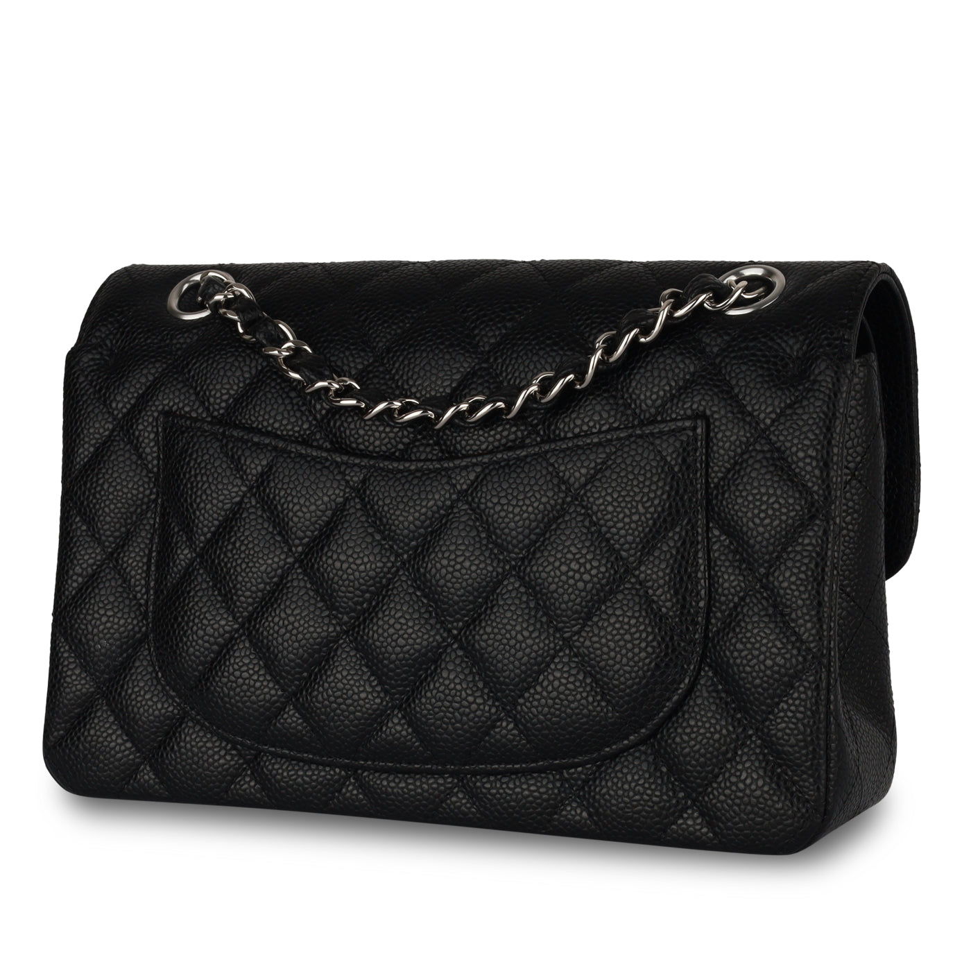 Chanel Classic Flap Caviar Black Shoulder Bag Style 121
