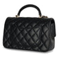 Chanel Classic Flap Lambskin Black Shoulder Bag Style 167