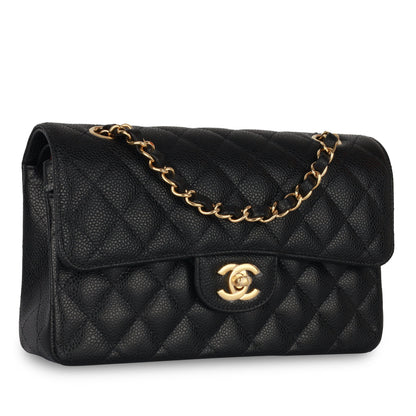 Chanel Classic Flap Caviar Black Shoulder Bag Style 120