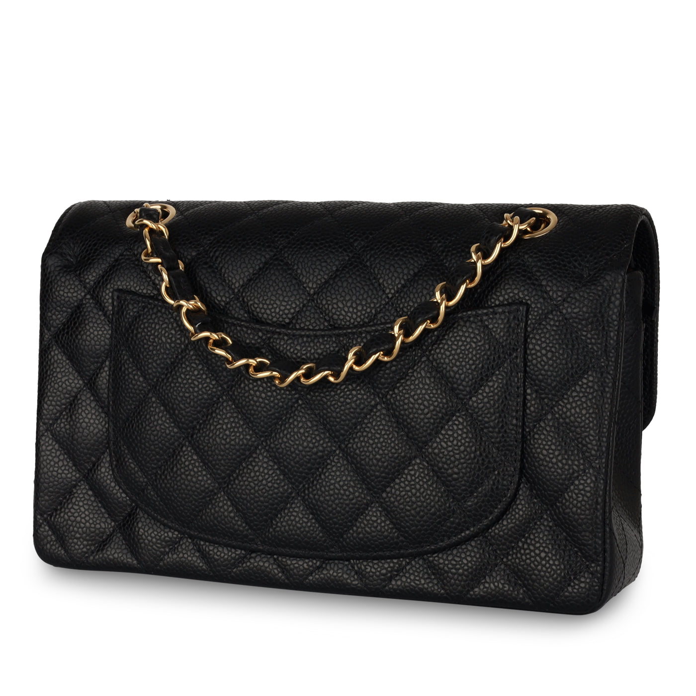 Chanel Classic Flap Caviar Black Shoulder Bag Style 120