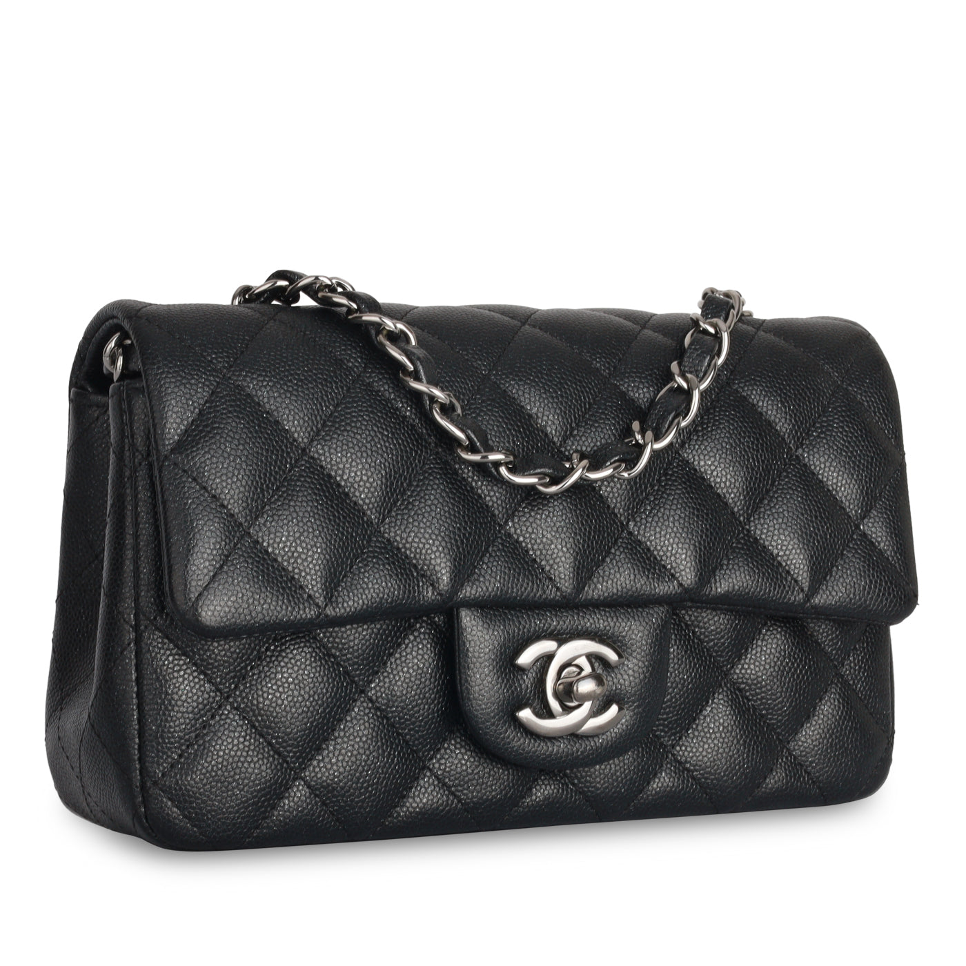 Chanel Classic Flap Caviar Black Shoulder Bag Style 101