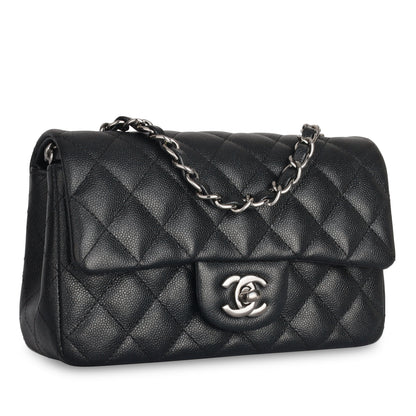 Chanel Classic Flap Caviar Black Shoulder Bag Style 101